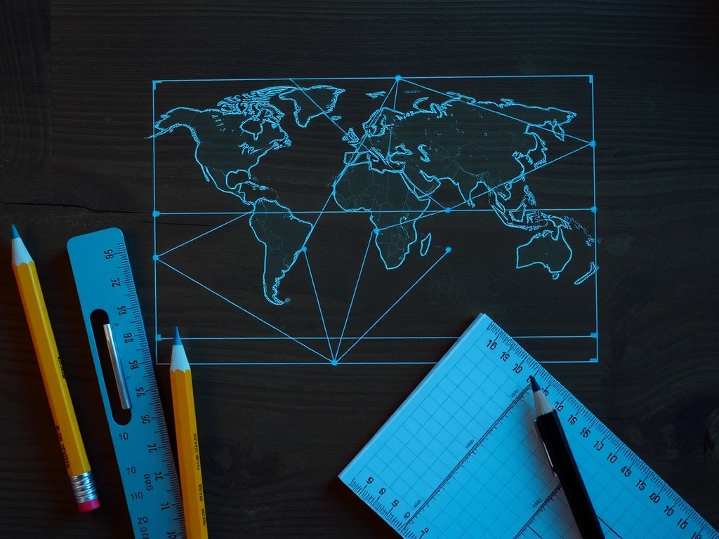 Schéma de grille sur plan de travail