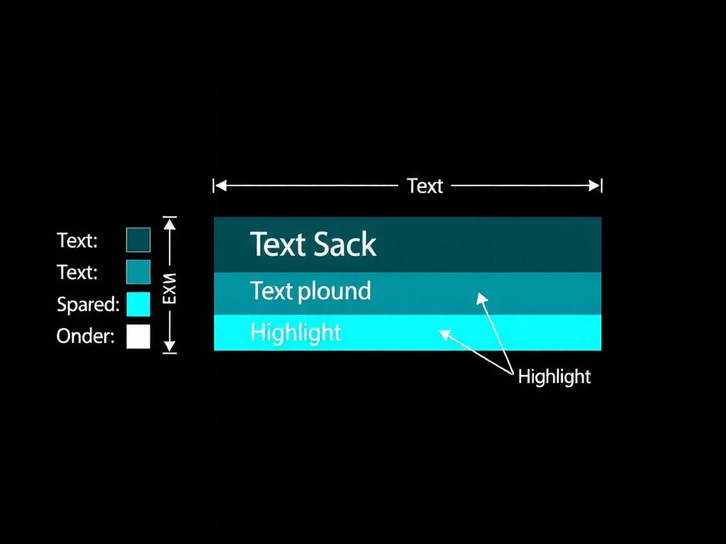Diagramme de hiérarchie visuelle et contrastes